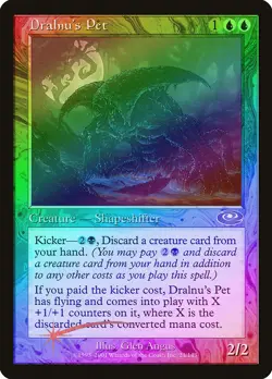 Dralnu's Pet FOIL Planeshift HEAVILY PLD Blue Rare MAGIC GATHERING CARD ABUGames - Image 1