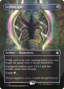 93 Leyline Axe- Foundations Mana Foil 0 MTG-NM - Image 1
