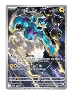 Thundurus SVP 209 - Pokemon Scarlet & Violet Promo Ultra Rare Holo Card NM - Image 1