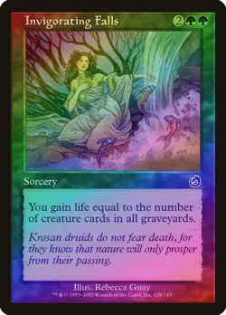 Invigorating Falls FOIL Torment HEAVILY PLD Green Common MAGIC MTG CARD ABUGames - Image 1