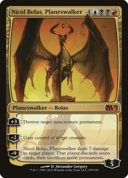 Nicol Bolas, Planeswalker Magic 2013 / M13 PLD Mythic Rare CARD ABUGames - Image 1