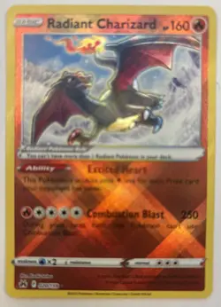 Pokemon TCG Radiant Charizard Crown Zenith Holo Ultra Rare Card 020/159 NM - Image 1