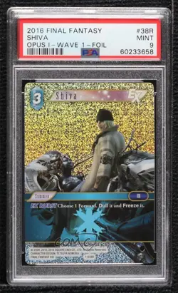 2016 Final Fantasy Trading Card Game: Opus 1 Collection Foil Shiva PSA 9 MINT - Image 1