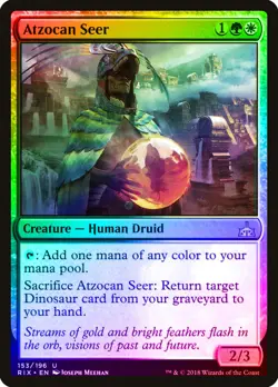 Atzocan Seer FOIL Rivals of Ixalan PLD White Green Uncommon MTG CARD ABUGames - Image 1