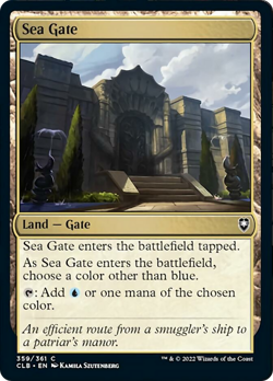 Sea Gate Commander Legends: Battle for Baldur's Gate NM Common CARD ABUGames - Image 1