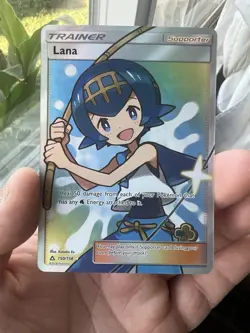 Pokemon Card - Lana Ultra Prism 150/156 Ultra Rare Sun & Moon SM Full Art Holo - Image 1