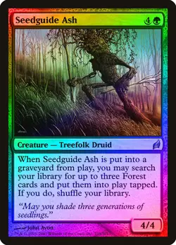 Seedguide Ash FOIL Lorwyn HEAVILY PLD Green Uncommon MAGIC MTG CARD ABUGames - Image 1