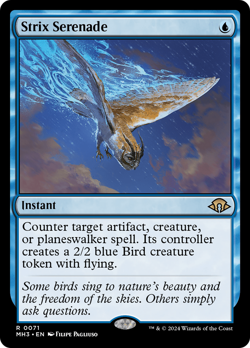 Strix Serenade Modern Horizons 3 NM Rare MAGIC THE GATHERING MTG CARD ABUGames - Image 1