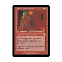 WOTC MtG Mercadian Masques Squee, Goblin Nabob (R) EX - Image 1