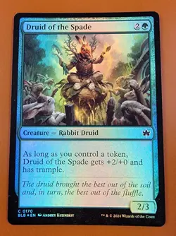 1x Druid of the Spade | FOIL | Bloomburrow | MTG Magic Cards - Image 1