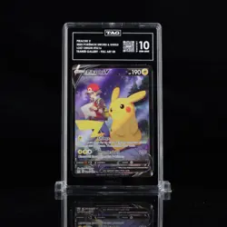 2022 Pokemon TCG Pikachu V TG16/TG30 Lost Origin Holo TAG Grade 10 GEM MINT - Image 2