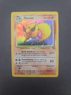 Snorlax And Flareon Jungle Holo Pokemon Cards - Image 4