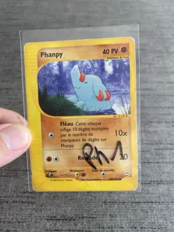 Carte Pokemon Phanpy 100/147 Aquapolis Wizard Francais Occasion - Image 3