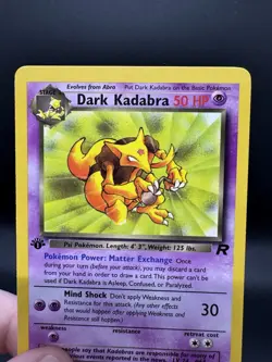 Pokemon TCG Dark Kadabra 39/82 1st Edition Team Rocket Uncommon LP - Image 3