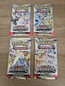 Pokemon TCG Prismatic Evolutions Booster Pack Lot Of (4) FACTORY SEALED PACKS - Image 1