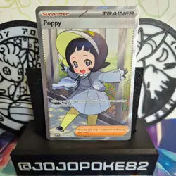 pokemon cards tcg Poppy Obsidian Flames Full Art Trainer Ultra Rare 220/197 - Image 1