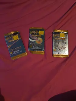 harry potter trading card game quidditch cup booster pack X3 new sealed 2001 - Image 1