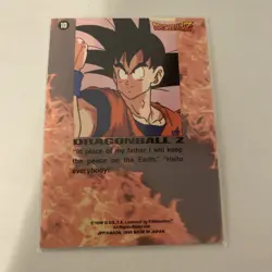 1999 Dragon Ball Z Foil Card #10 Gohan & Shenron - Gold Foil NM FUNimation Promo - Image 3