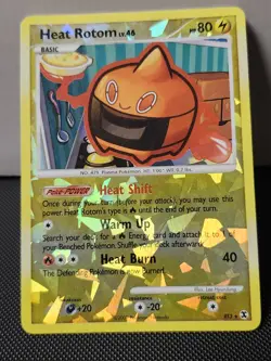 Pokemon Card - Heat Rotom Rising Rivals RT3 Reverse Holo - Image 1