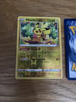 Pikachu 052/196 Lost Origin Reverse Holo Pokemon Card Pack Fresh - Image 1