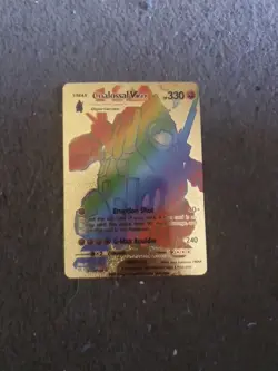 ❄Pokemon TCG Coalossal VMAX Vivid Voltage 189/185 Holo Secret gold custom card - Image 1