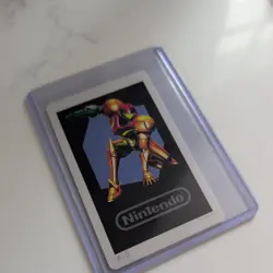 Samus Aran Super Mario TCG Card Anime Rare Vintage Japanese Nintendo F/S - Image 2