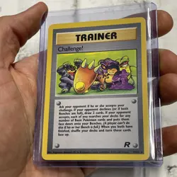 Challenge! 74/82 - Team Rocket - Vintage WOTC Pokemon Card UNLIMITED NM TCG Vtg - Image 2