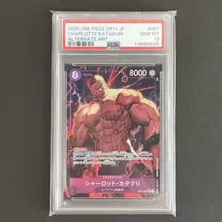 PSA10 Charlotte Katakuri SR One Piece Card Japanese - Image 1