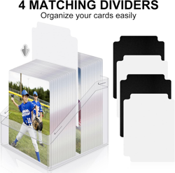 Mlikero Card Deck Cases, 4 Pack Acrylic Commander Deck Box Holding 100+ Sleeved - Image 3