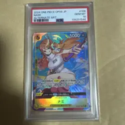 PSA10 Nami SR Parallel OP08-106 One Piece Card Japanese - Image 1