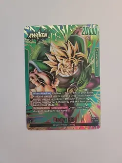 Broly : BR FB06-048 Leader Alternate Art Dragon Ball Card Rivals Clash - Image 1