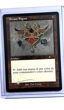 2021 MTG Magic the Gathering Secret Lair Drop Foil Etched #589 Arcane Signet - Image 1