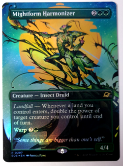 MTG Edge of Eternities - Mightform Harmonizer - FOIL Borderless Rare - 0297 NM - Image 1