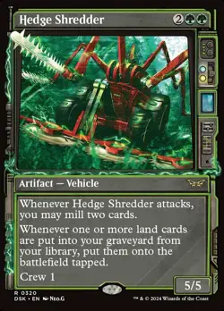 1x Hedge Shredder - Showcase NM-Mint, English Duskmourn: House of Horror MTG Mag - Image 1