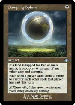 1x Damping Sphere - Retro Frame NM-Mint, English Dominaria Remastered MTG Magic - Image 1