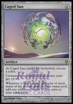 Caged Sun 1x FOIL NPH MTG New Phyrexia Rare NM- artifact - Image 1