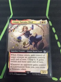 MTG Magic The Gathering Zidane, Tantalus Thief FIN Ext Art Boros Commander - Image 1