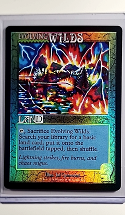 2024 MTG Magic the Gathering Secret Lair Drop Rainbow Foil #824 Evolving Wilds - Image 1
