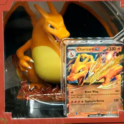 Charizard ex Super Premium Collection POKEMON TCG 10 Booster Packs ACRYLIC CASE - Image 5