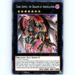 Yugioh Dark Armed, The Dragon Of Annihilation BLAR-EN050 1st Secret Rare - NM 💎 - Image 1