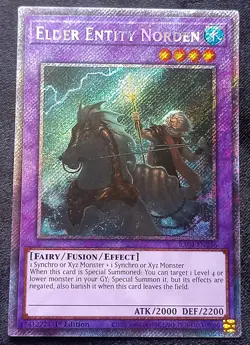 YuGiOh! Elder Entity Norden RA04-EN226 Platinum Secret Rare - Near Mint - Image 1