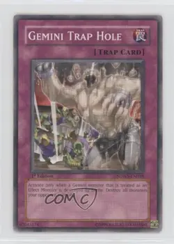 Gemini Trap Hole 1st Ed. YuGiOh Warriors' Strike Structure Deck #SDWS-EN038 2009 - Image 1