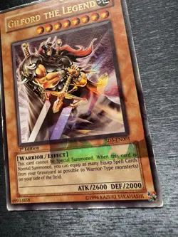 YuGiOh! Gilford The Legend SD5-EN001 - Error Misprint Upside Down Foil Shift HP - Image 4