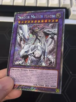 YUGIOH! Dragon Master Magia RA04-EN055 Platinum Secret PSR 1st NM BLUE EYES - Image 4