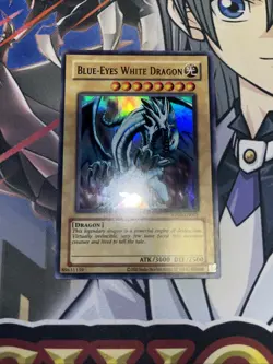 Blue-Eyes White Dragon RP01-EN001 Ultra Rare Light Play+ Yugioh - Image 1