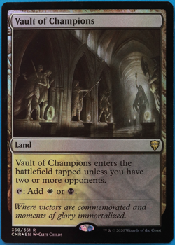 Vault of Champions FOIL Commander Legends NM Land Rare CARD (500655) ABUGames - Image 1