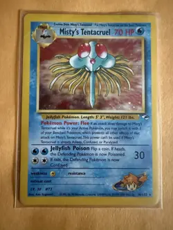 MP Misty's Tentacruel Holo Rare Pokemon Card Gym Heroes 010/132 - Image 1