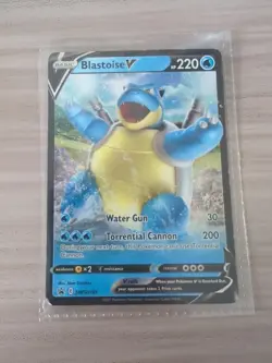 Pokemon TCG Blastoise V SWSH101 Black Star Promo Card - Near Mint - Image 1
