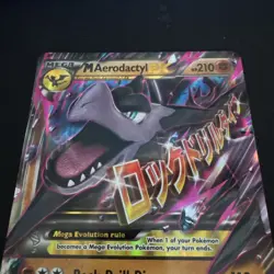 JUMBO M Aerodactyl EX Pokemon Card BLACK STAR PROMO XY98 Oversized - Image 3