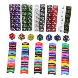 130PCS MTG Keyword Counters Tokens & MTG Life Counter Dice Set for Magic Card - Image 1